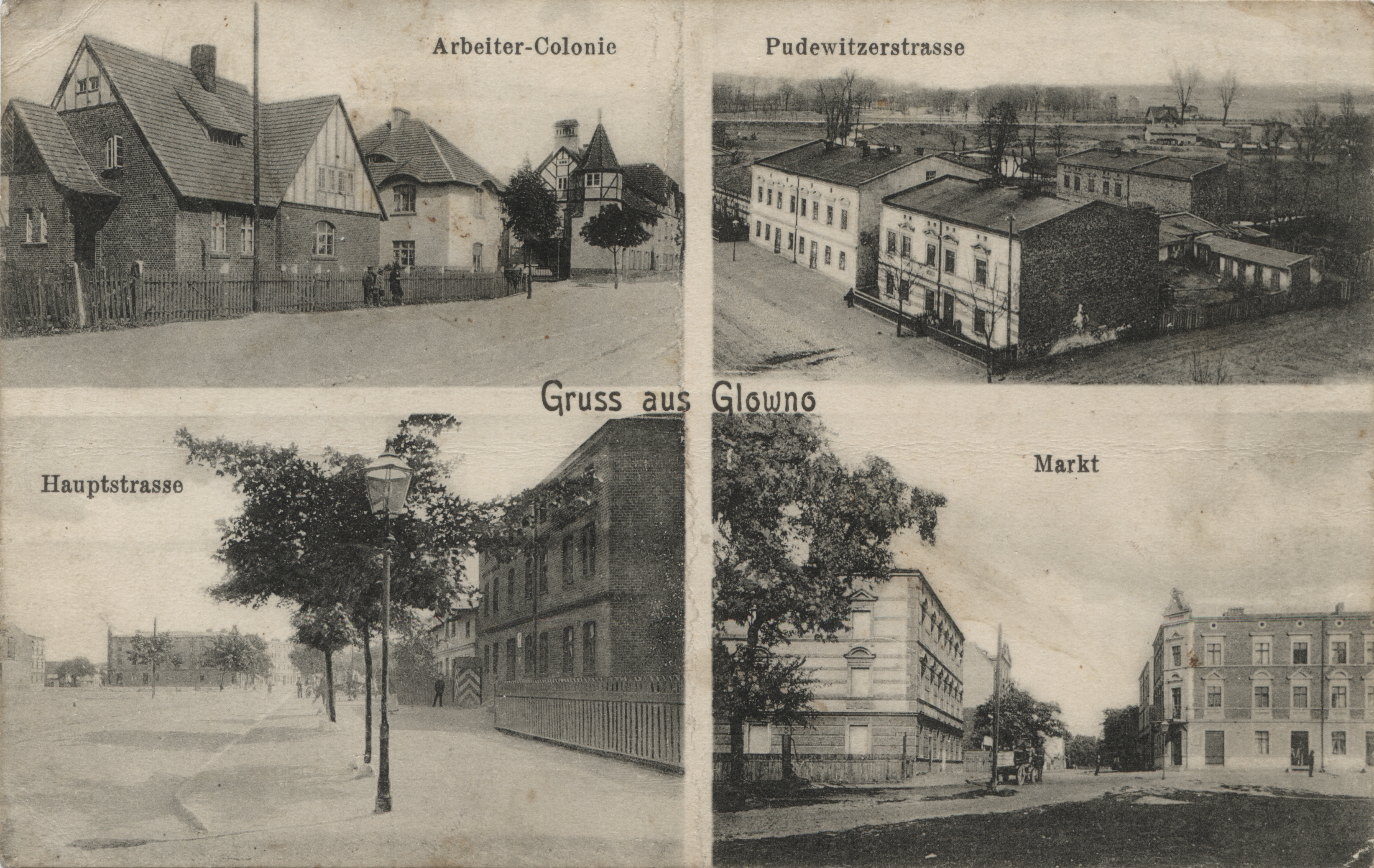 Kolonia Karlsbunne, Rynek Wschodni, ul. Główna, ul. Gnieźnieńska. Rok ok. 191